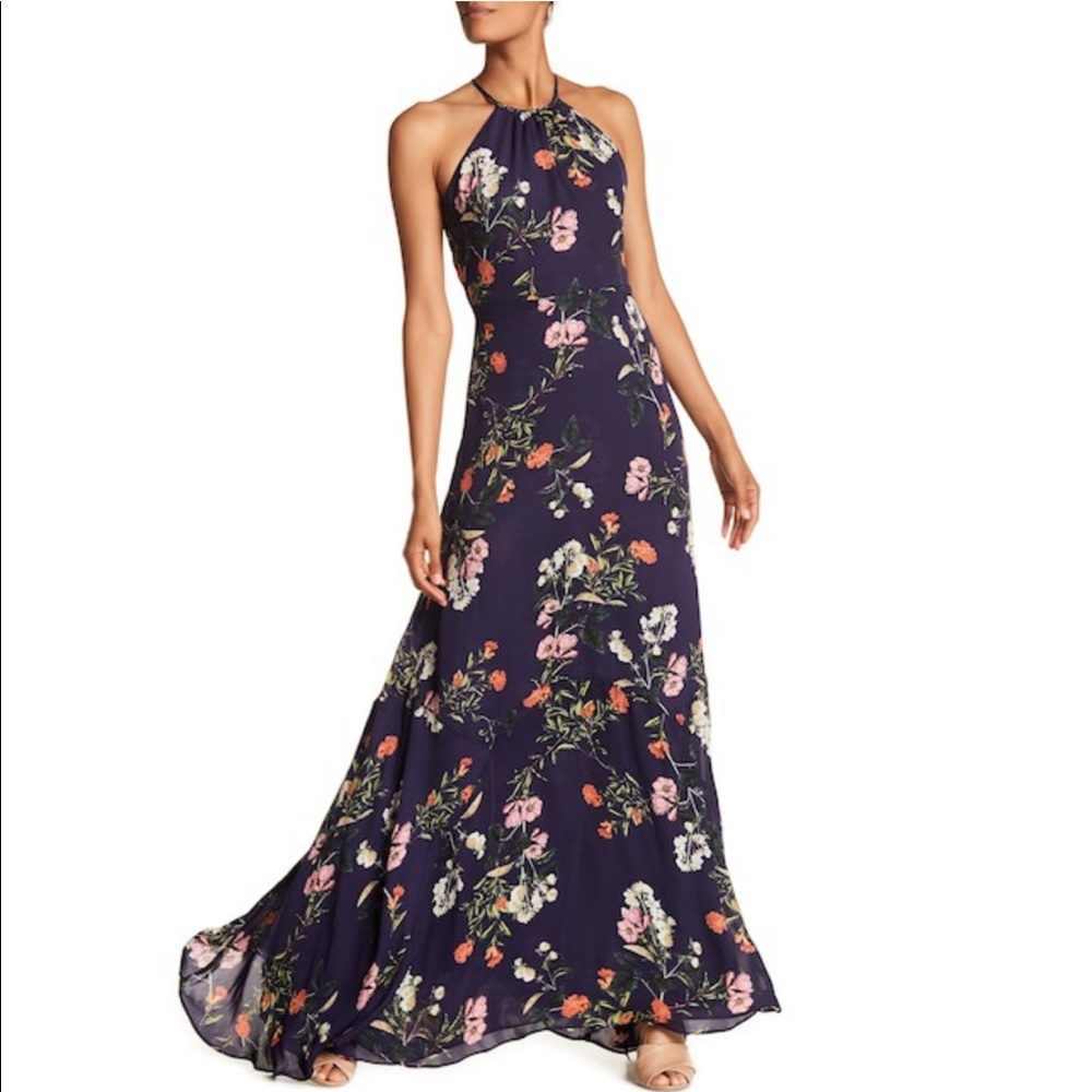 PARKER Floral Sleeveless Maxi Dress